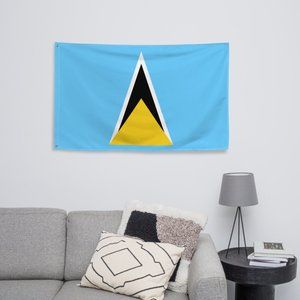 Saint Lucia Flag (Customizable)